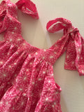 'PINK DAISY' Tie Shoulder Ruffle Dress - SIZE 2