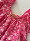 'PINK DAISY' Tie Shoulder Ruffle Dress - SIZE 2