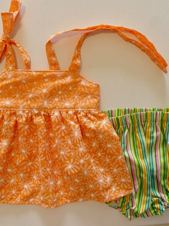 TIE SHOULDER TOP & BLOOMERS