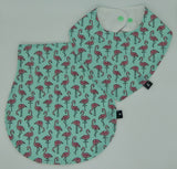 'FLAMINGO' basic bandana bib & burp cloth 2 piece set