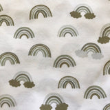 zOrganic cotton 'SAGE RAINBOWS' basic bib