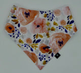 'GENEVIEVE' basic bandana bib & burp cloth 2 piece set