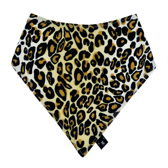 'LEOPARD' bandana bib