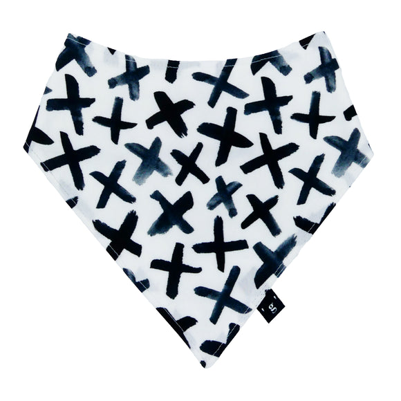 'MESSY CROSS' bandana bib