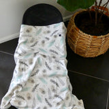 'FEATHERS' pram blanket