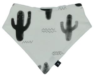 zzOrganic cotton basic bandana bib 'WATERCOLOUR CACTUS'