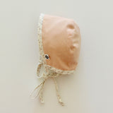 'RECYCLED COTTON BABY BONNET - BRIMLESS'