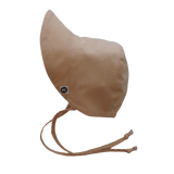 'RECYCLED COTTON BABY BONNET - 6.5cm brim'