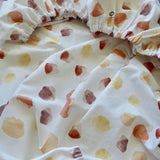 PILLOWCASE & COT SHEET SET 'WATERCOLOUR DOTS'