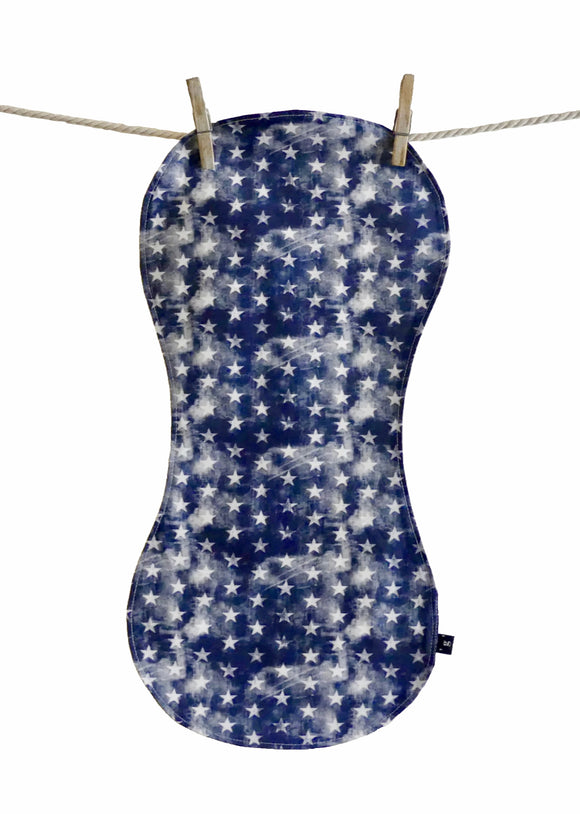 ^^'STARS' baby burp cloth