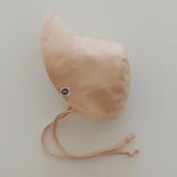 'RECYCLED COTTON BABY BONNET - 6.5cm brim'